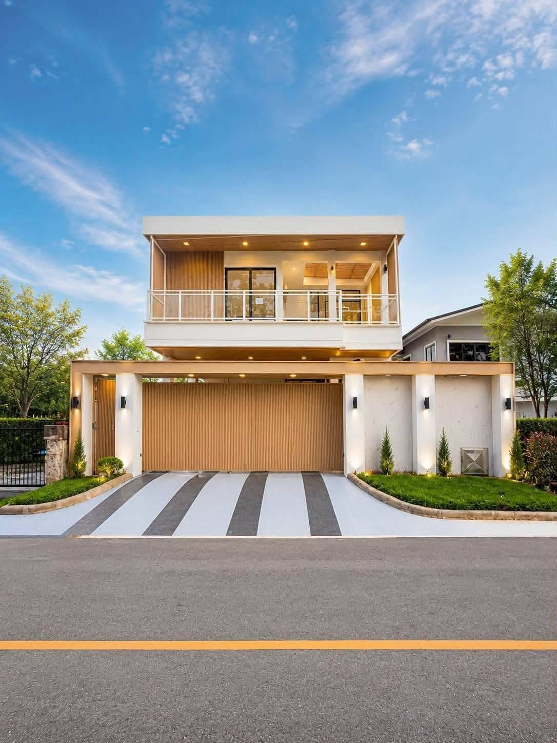 Moderne Luxus-Poolvilla in Chiang Mai.
