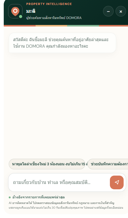 Mali-Chat-Schnittstelle auf Thailändisch.