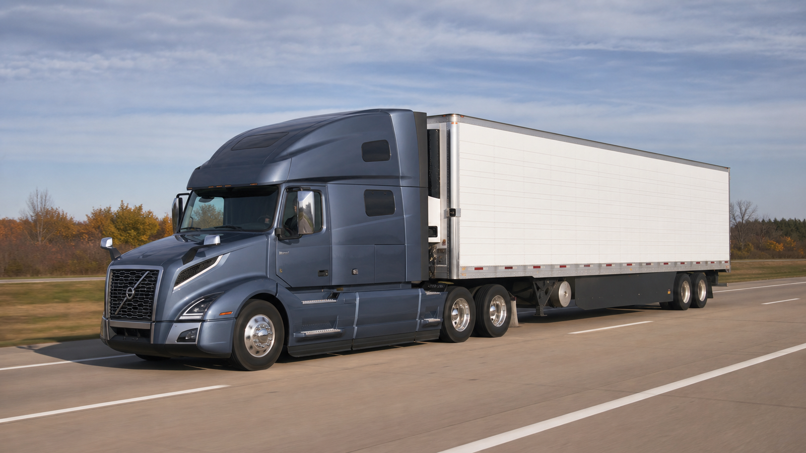 Scénario conceptuelNEXUSavec un camion circulant sur l'autoroute.
